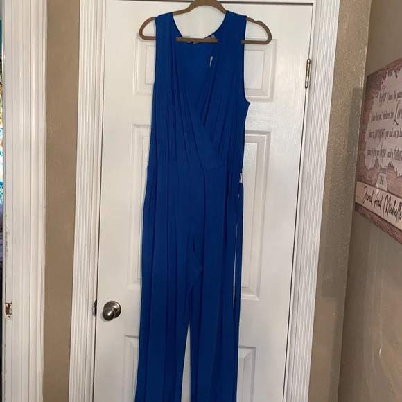 NWT N.Y. Collection Jumpsuit Navy Blue - Picture 3 of 12